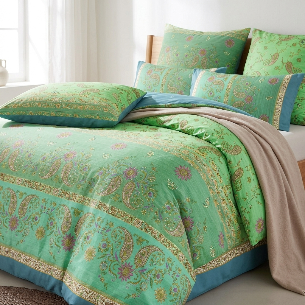 Bassetti Satin Bettwäsche RAFFAELLO | V3 Grün