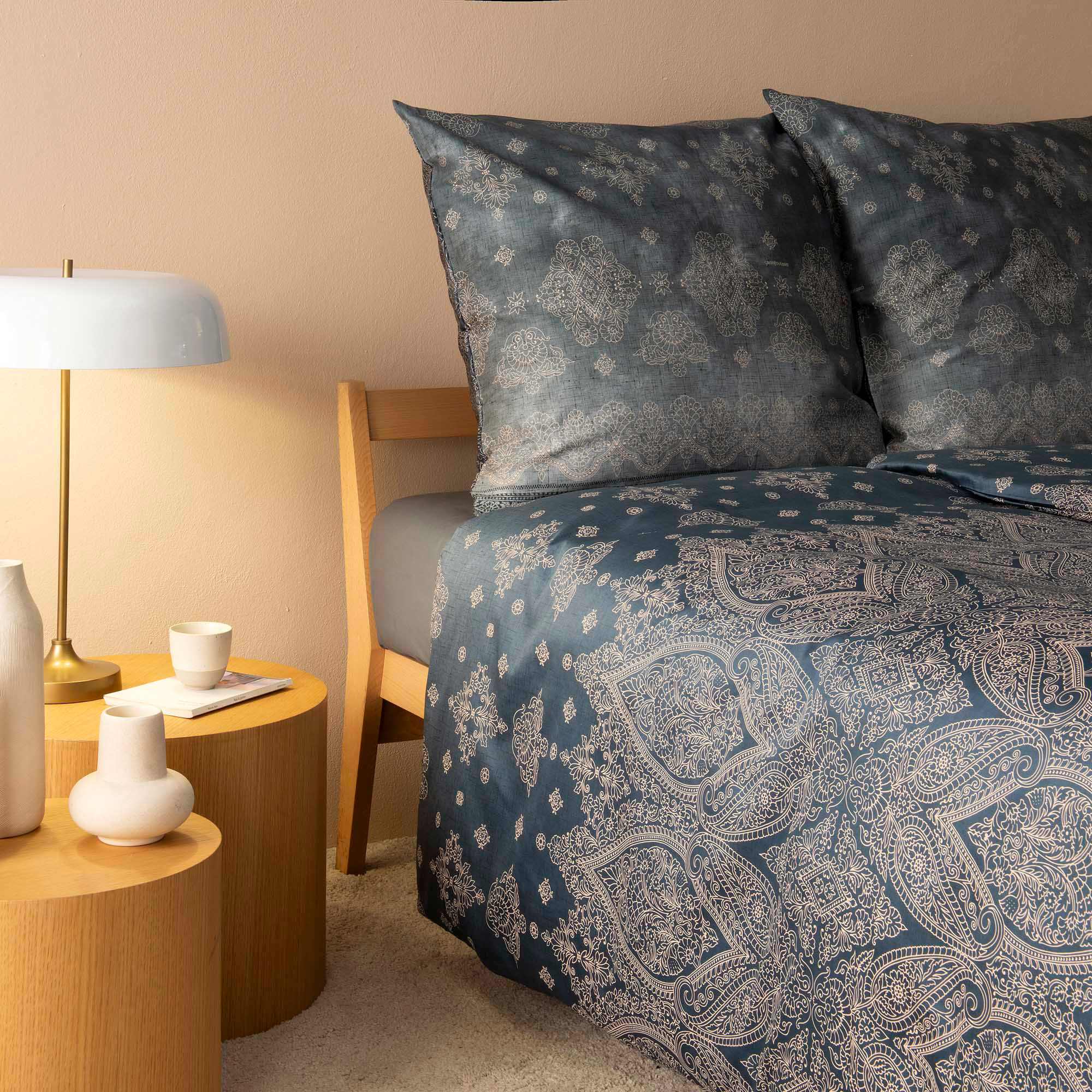 Bassetti Satin Bettwäsche KERALA | G1 Grau