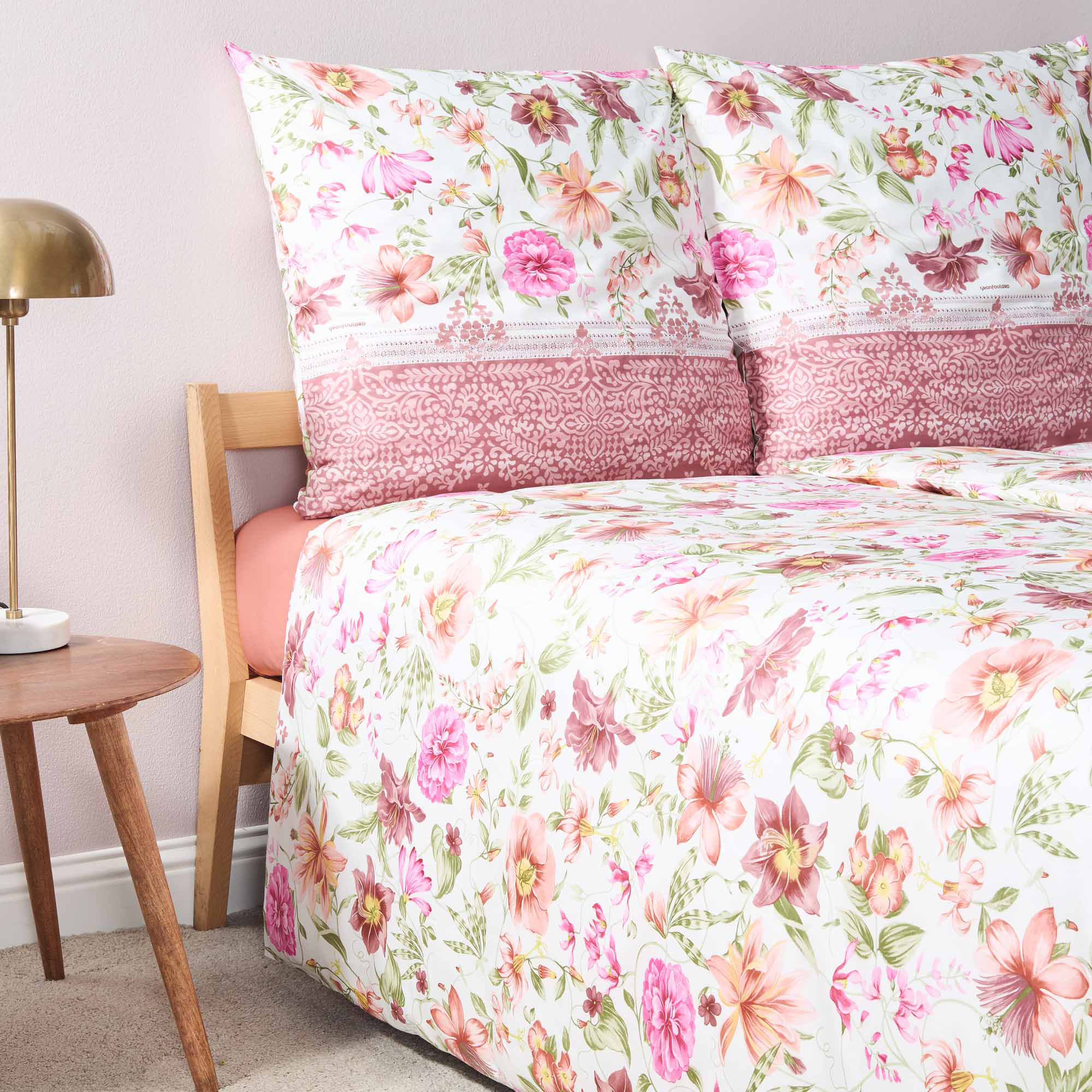 Bassetti Satin Bettwäsche CASABLANCA | P1 Rosa