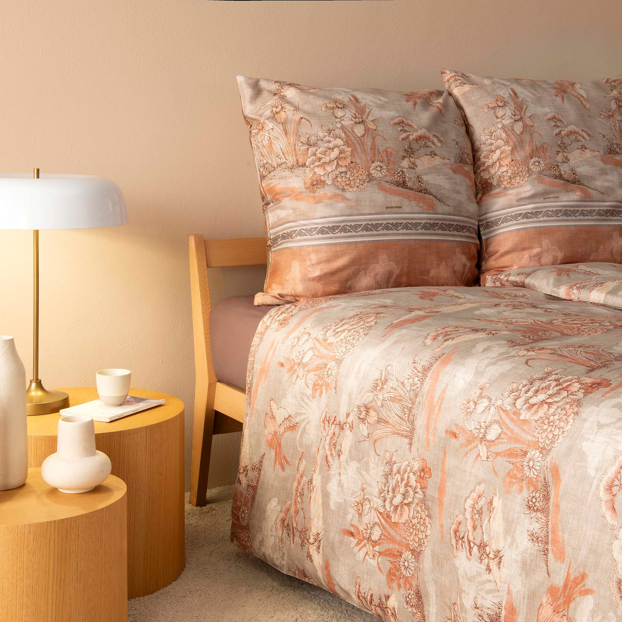 Bassetti Satin Bettwäsche ACQUAFORTE | 41 Terakotta AT