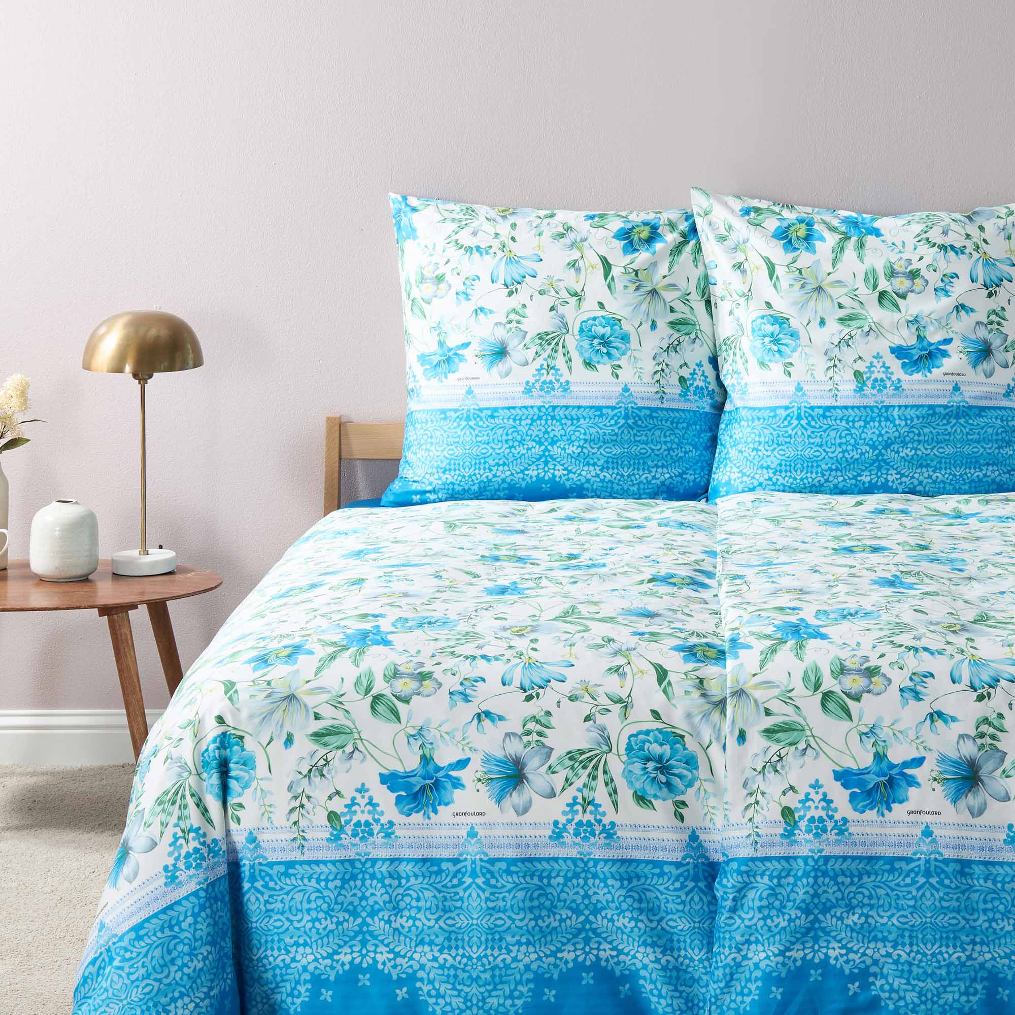 Bassetti Satin Bettwäsche CASABLANCA | C1 Celeste