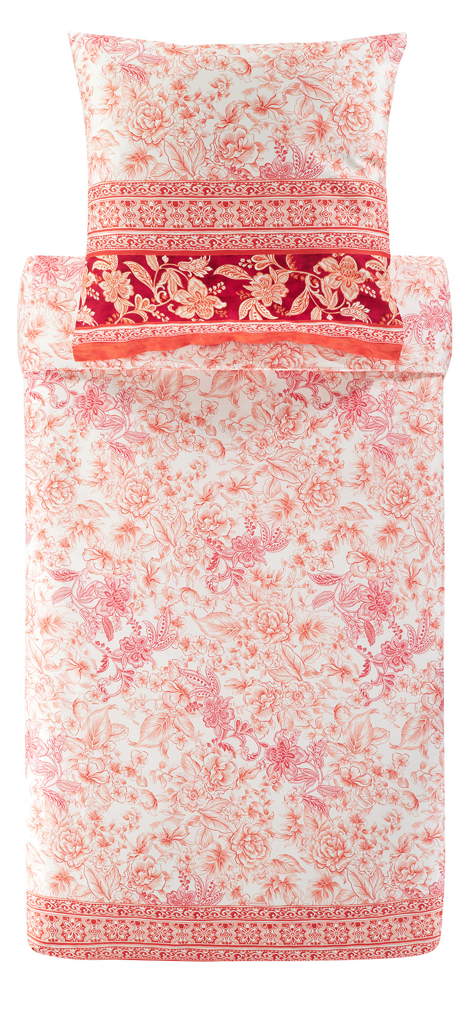Bassetti Satin Bettwäsche CAPODIMONTE | R1 Koralle