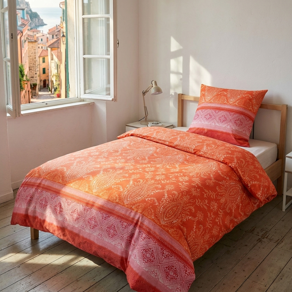 Bassetti Satin Bettwäsche FARAGLIONI | O1 Orange