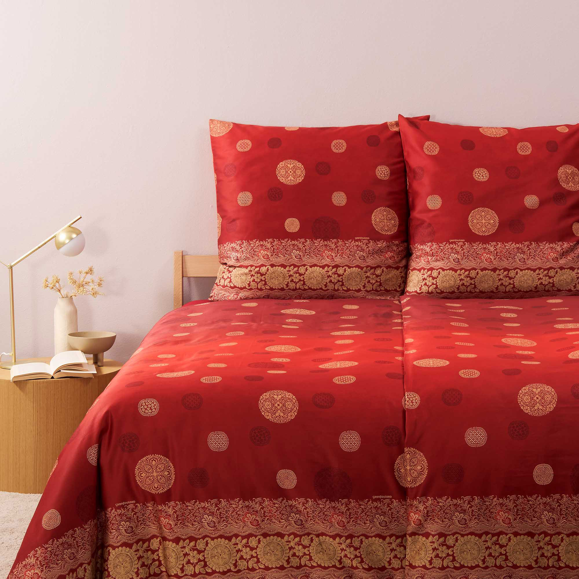 Bassetti Satin Bettwäsche PALLAVICINO | R1 Rot
