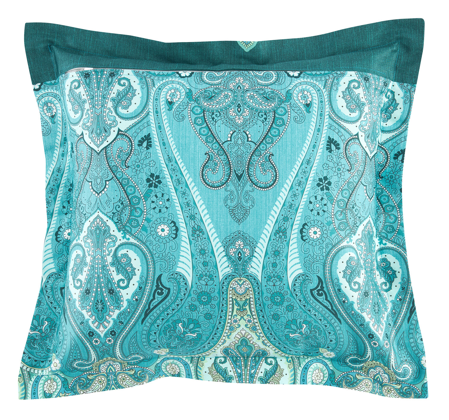 Bassetti Satin Kissenhülle zu BW RAGUSA | V1 Tannengrün