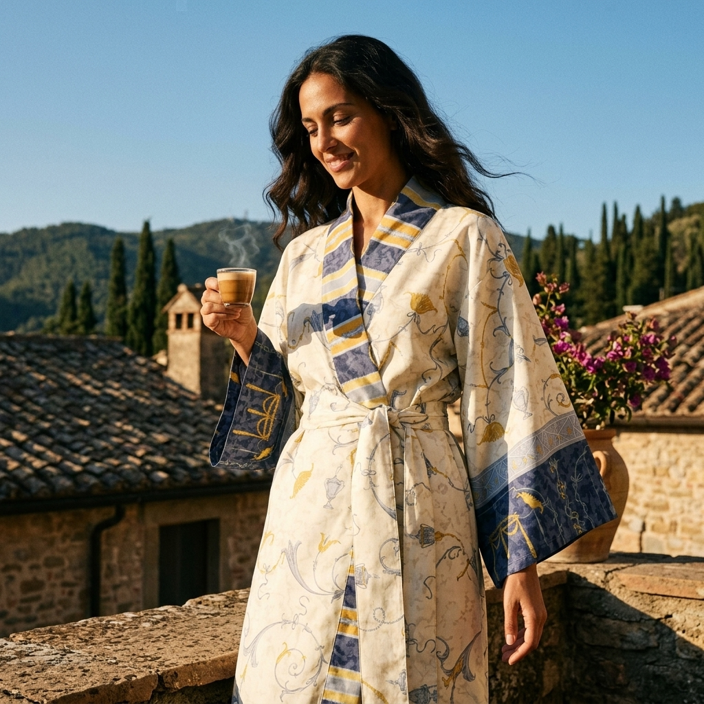 Bassetti Kimono OPLONTIS | V9 Blau