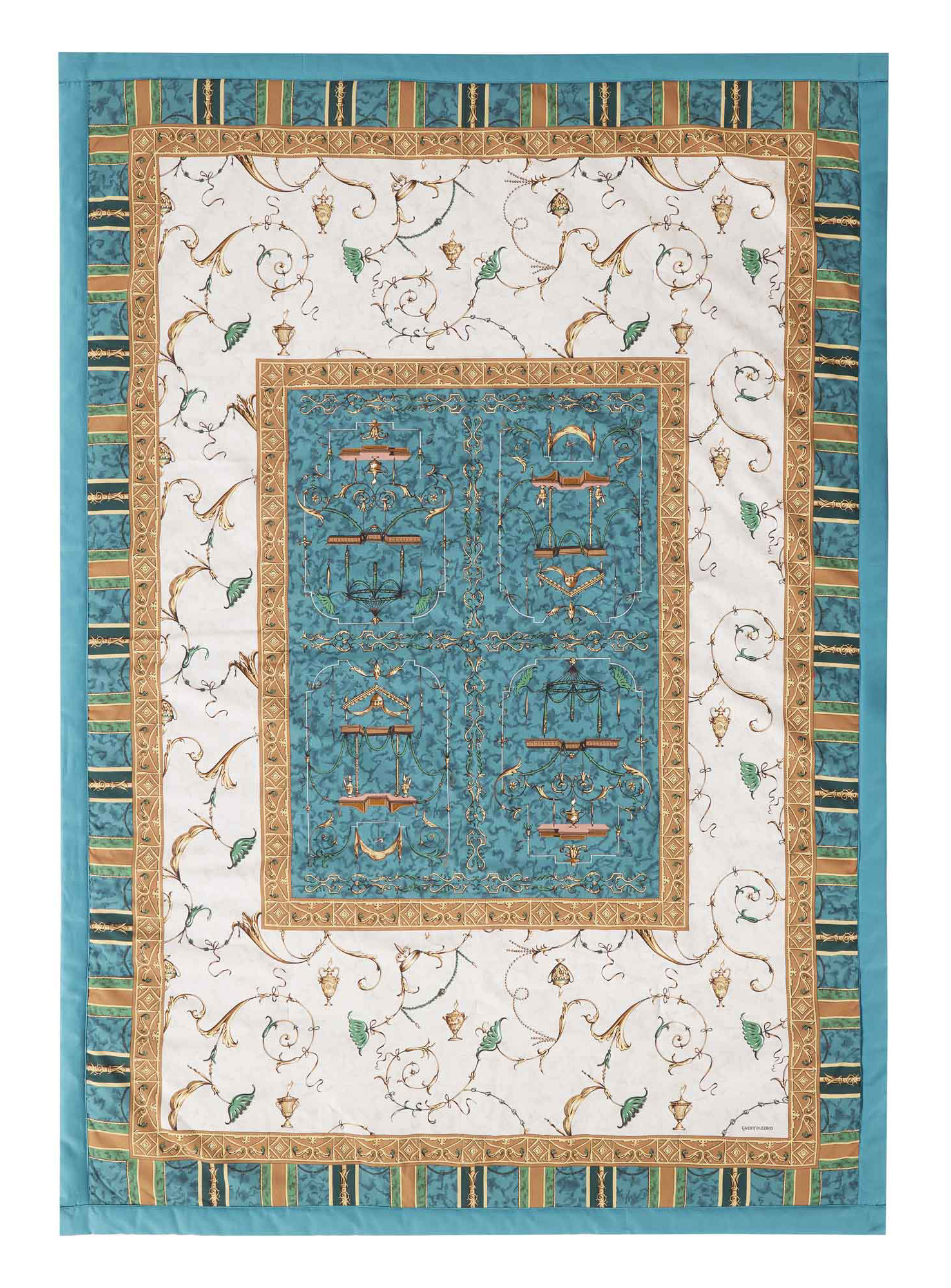 Bassetti Plaid OPLONTIS | V2 Grün 135 x 190