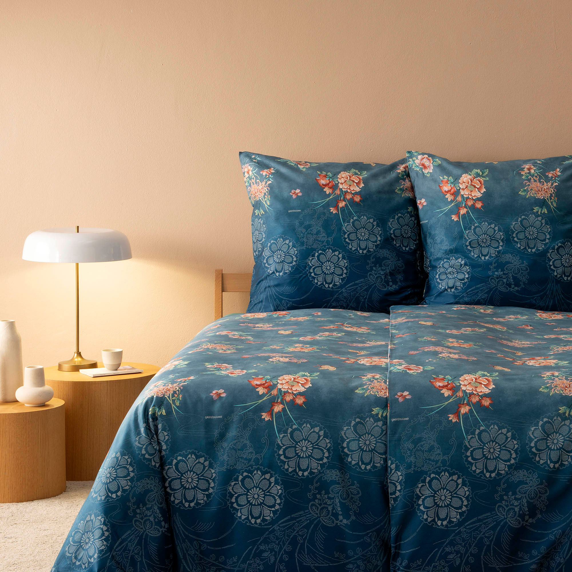 Bassetti Satin Bettwäsche ESPERIDI | B1 Petrol