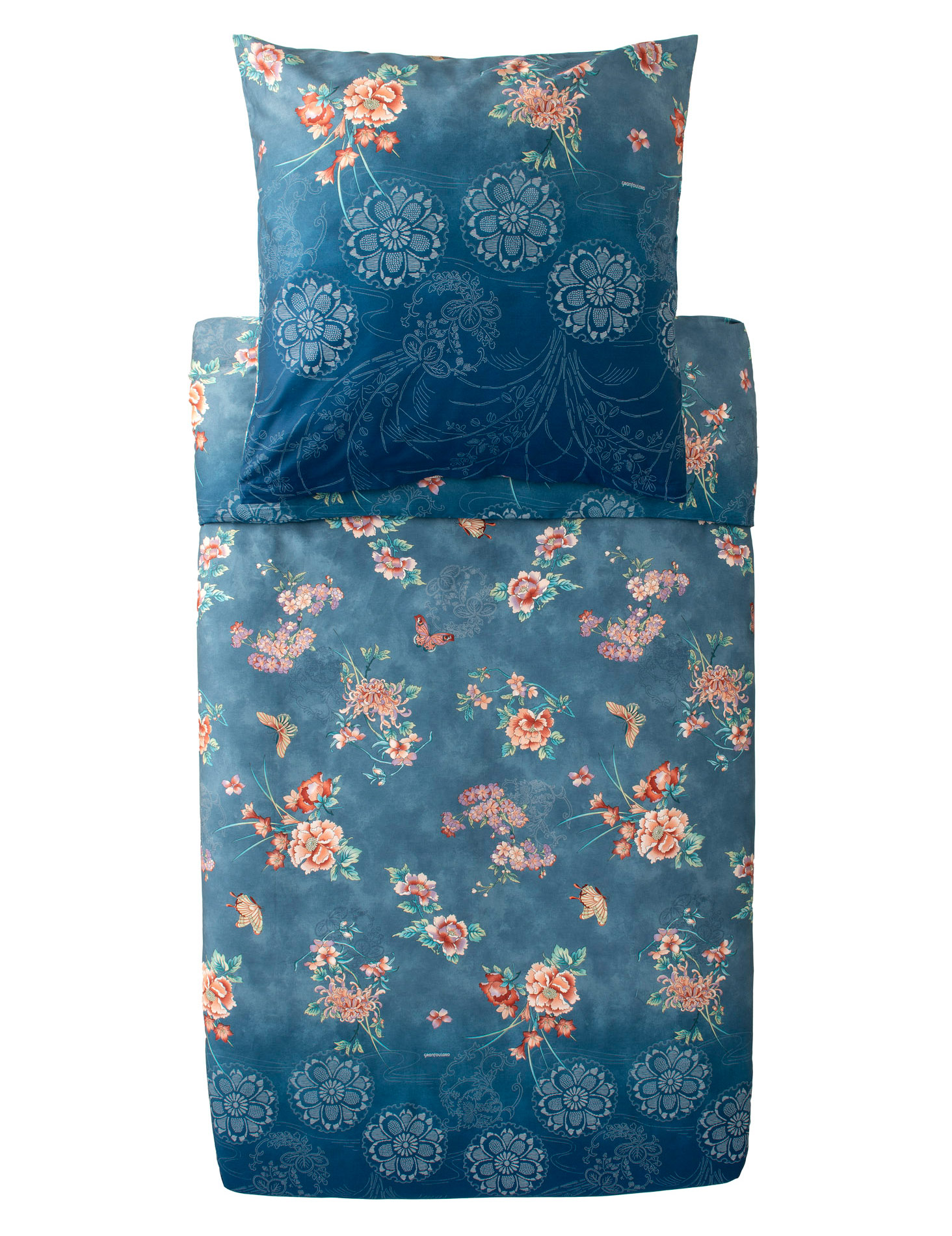 Bassetti Satin Bettwäsche ESPERIDI | B1 Petrol CH