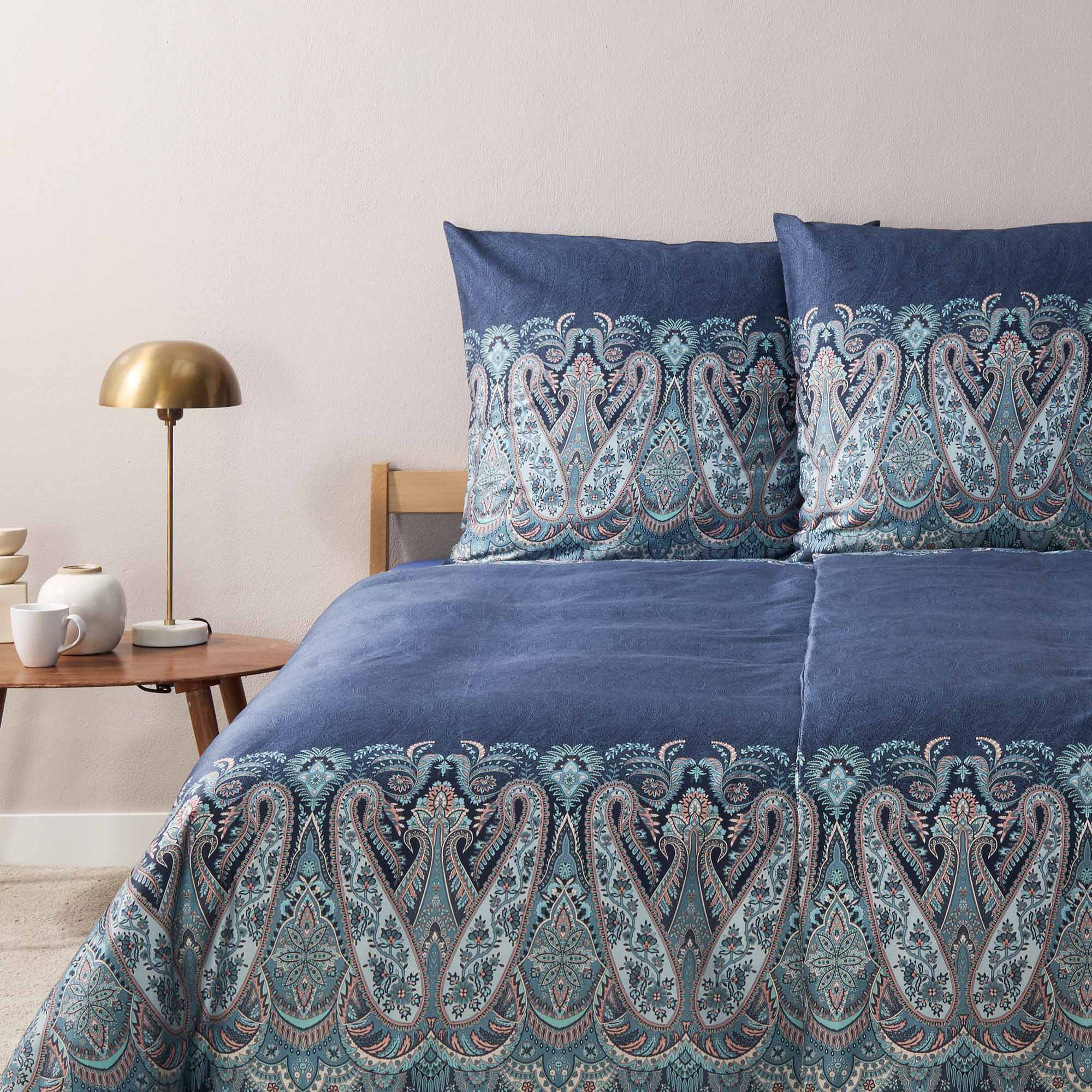 Bassetti Satin Bettwäsche SABBIONETA | B3 Blau
