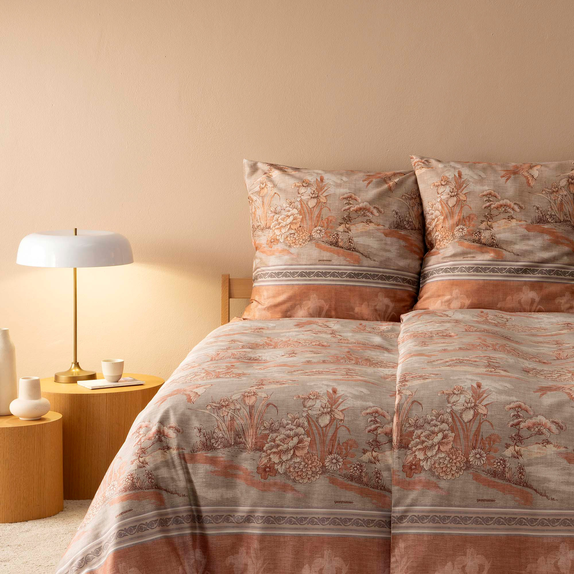 Bassetti Satin Bettwäsche ACQUAFORTE | 41 Terrakotta