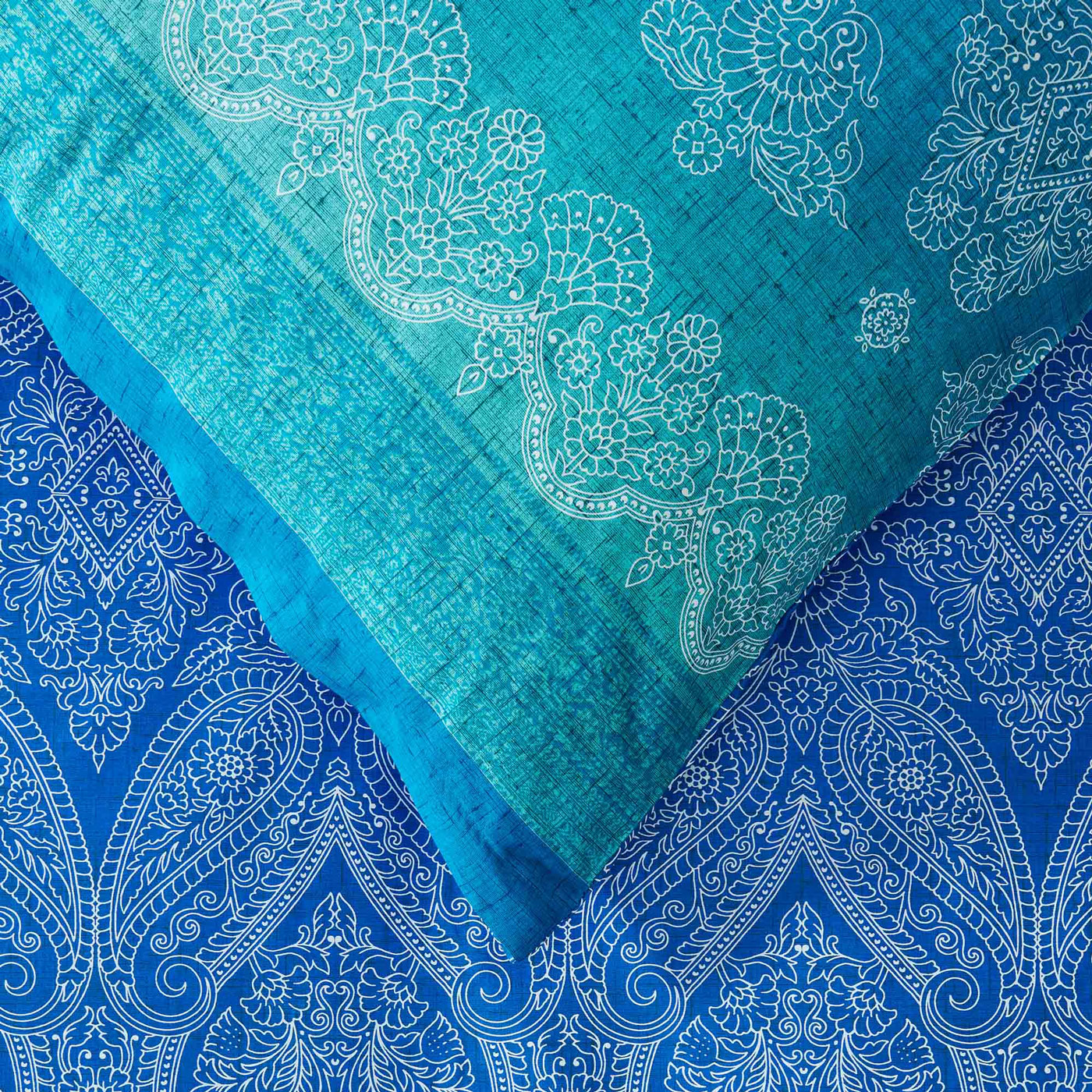 Bassetti Satin Bettwäsche KERALA | B1 Blau
