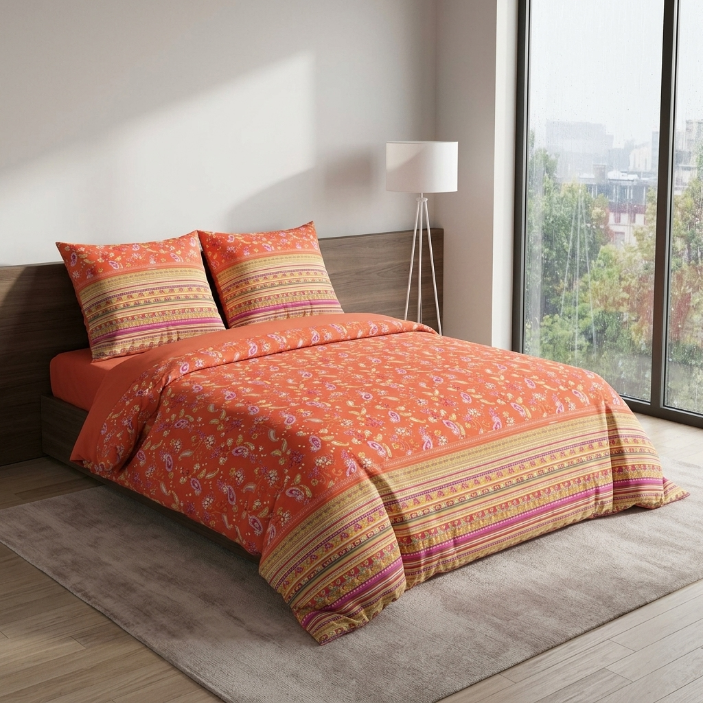 Bassetti Satin Bettwäsche AMARANTO | O1 Orange