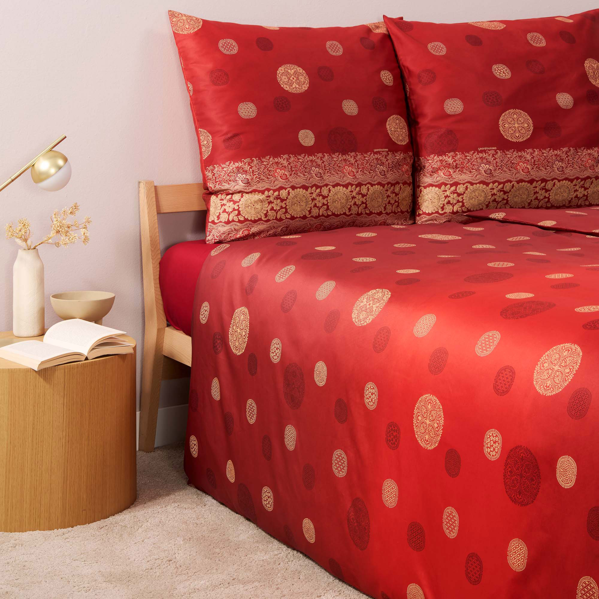 Bassetti Satin Bettwäsche PALLAVICINO | R1 Rot
