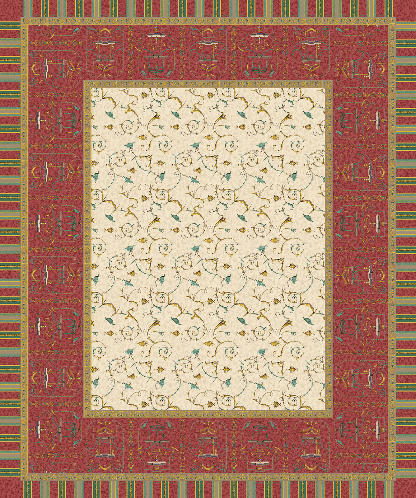 Bassetti Tischdecke Twill OPLONTIS | RB Rot