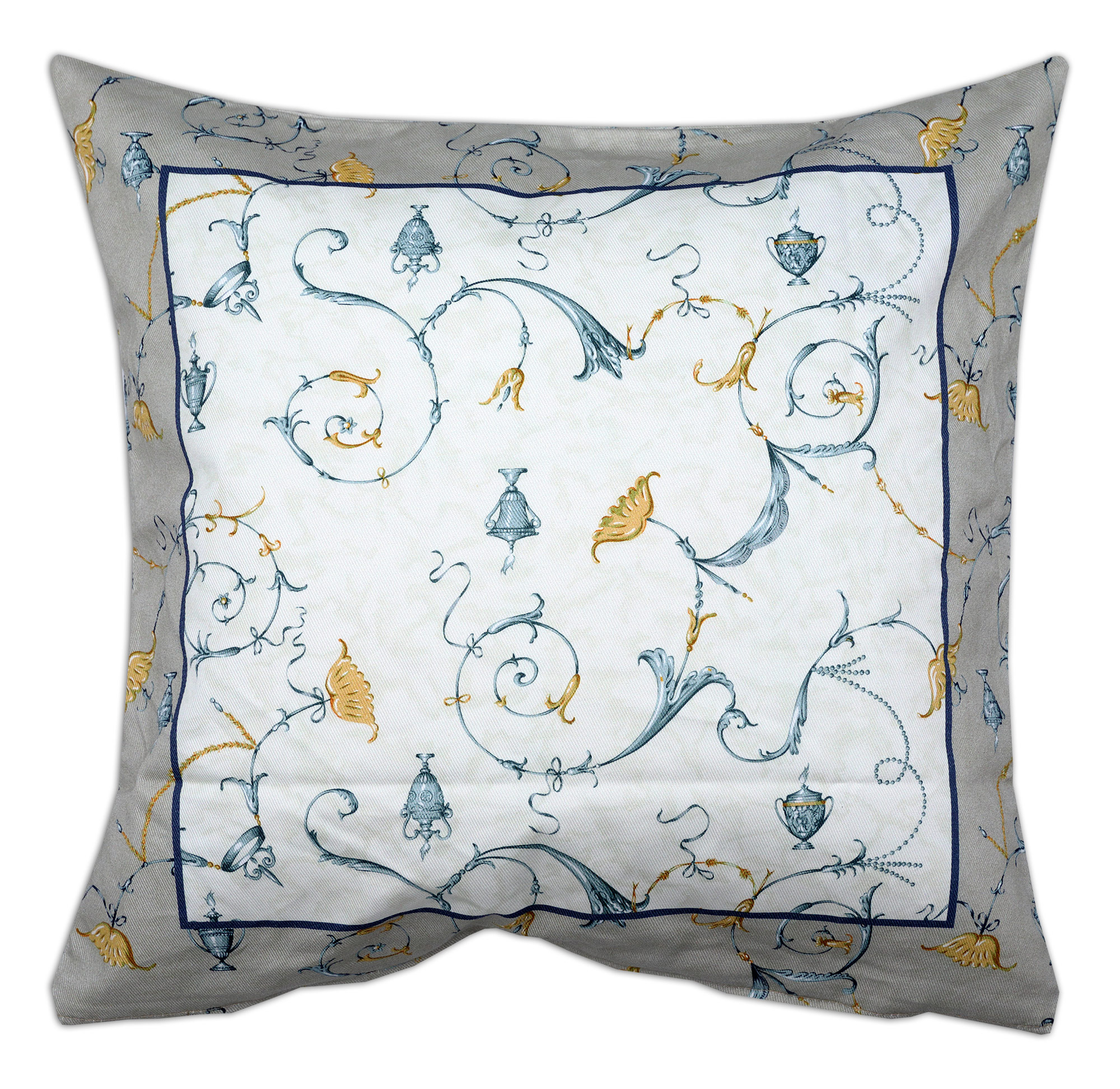 Bassetti Kissenhülle Twill OPLONTIS | B3 Blau 40 x 40