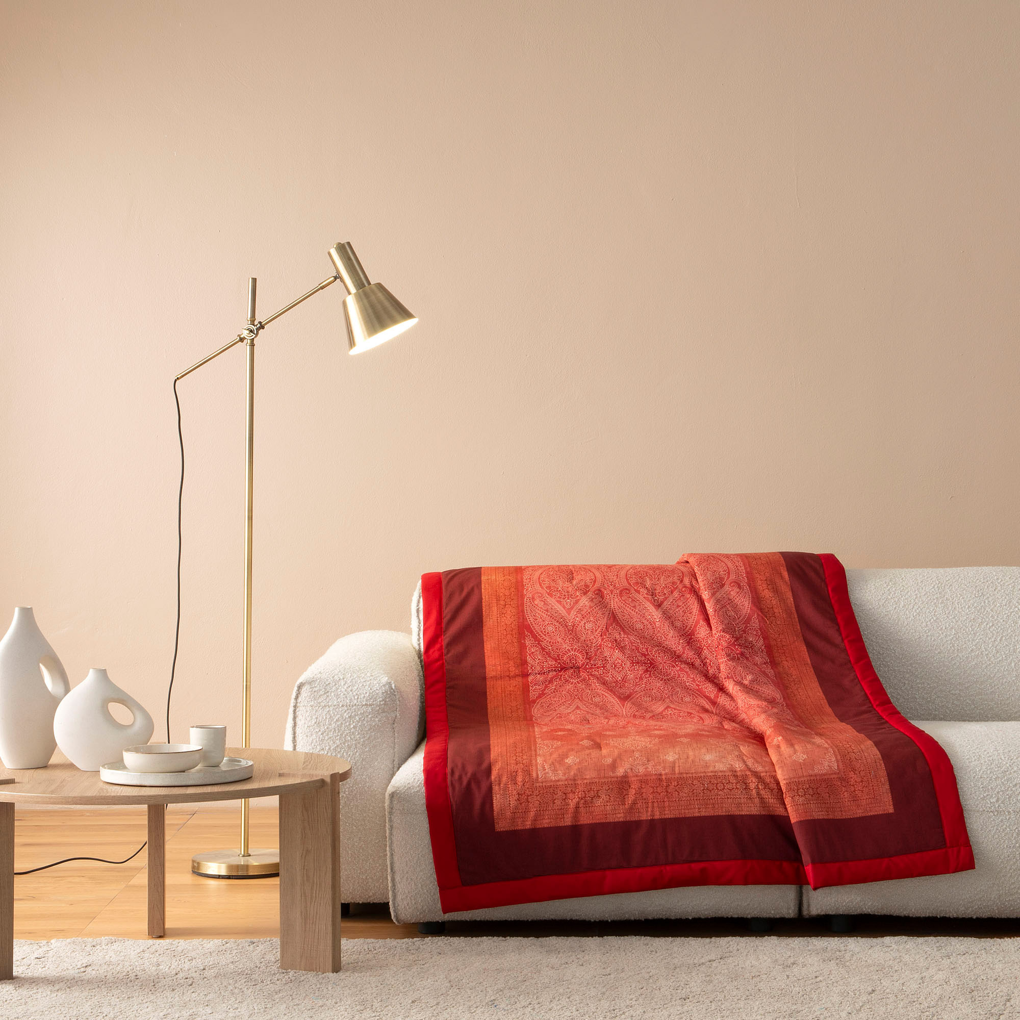 Bassetti Plaid KERALA | R1 Bordeaux 135 x 190