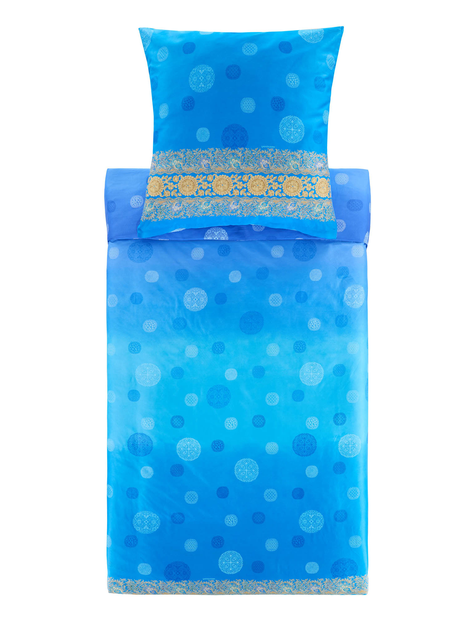 Bassetti Satin Bettwäsche PALLAVICINO | C1 Azurblau