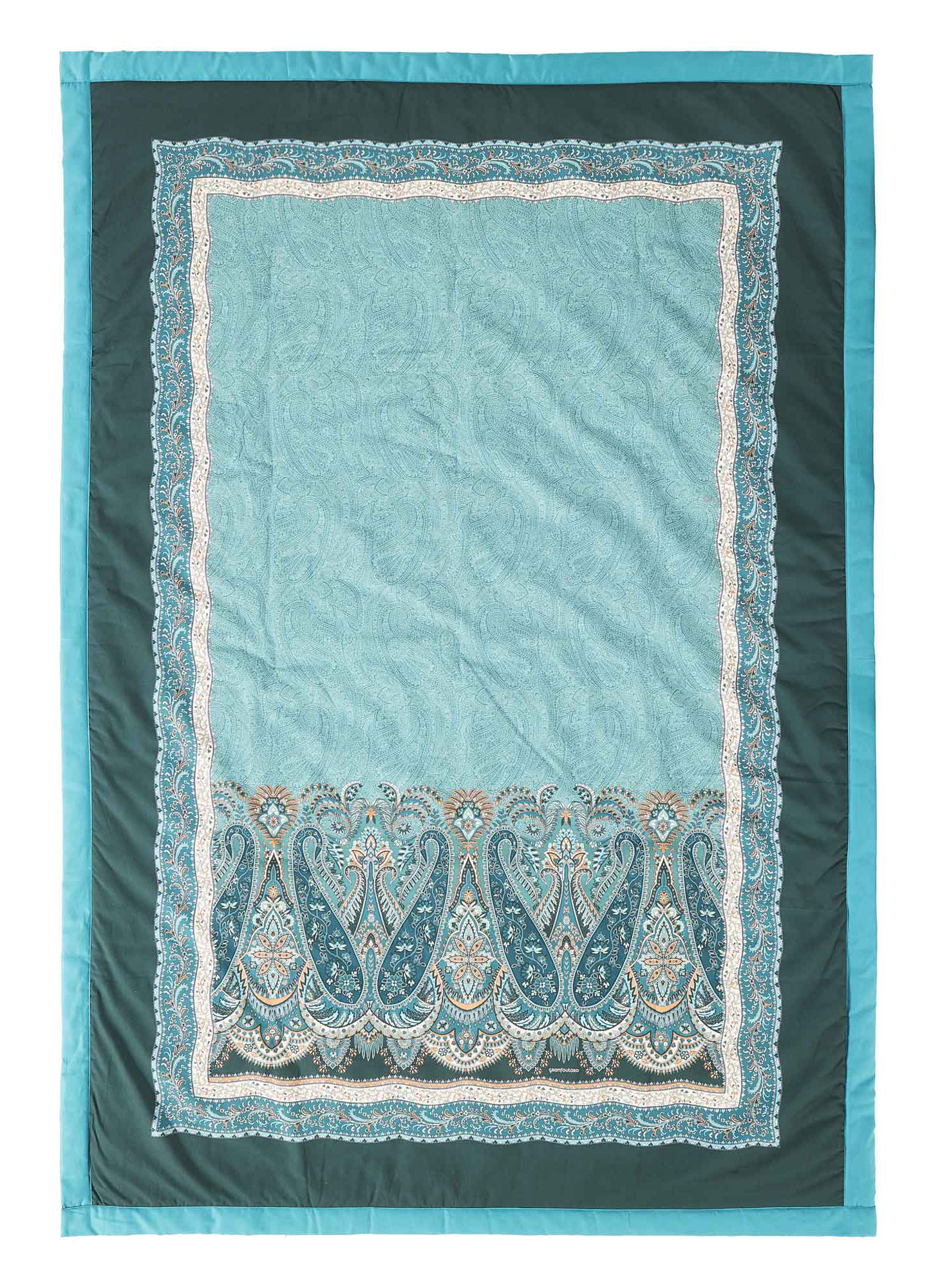 Bassetti Plaid SABBIONETA | V1 Grün 135 x 190