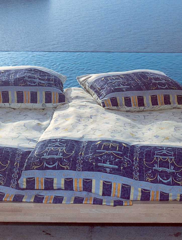 Bassetti Satin Bettwäsche OPLONTIS | V9 Blau