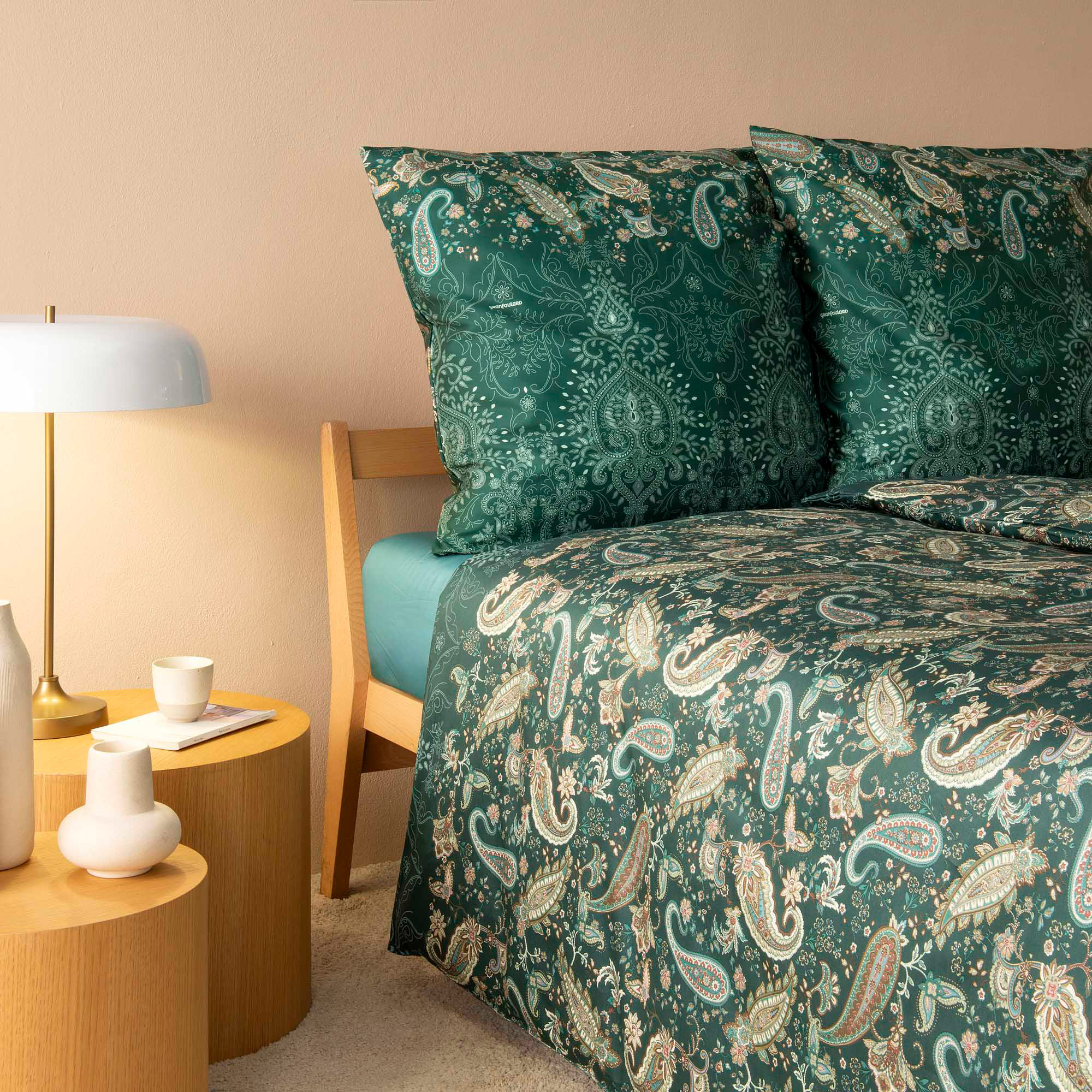 Bassetti Satin Bettwäsche MONNALISA | V1 Grün AT