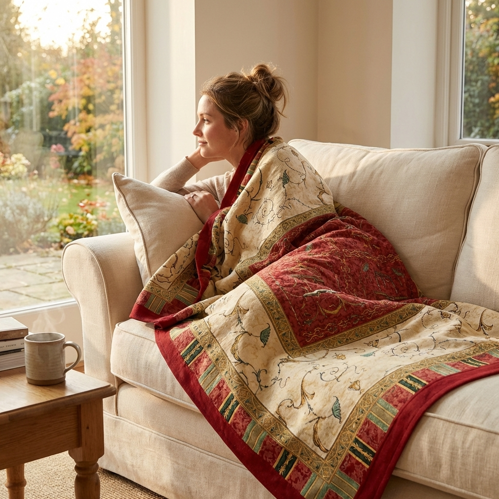 Bassetti Plaid OPLONTIS | V8 Rot 135 x 190