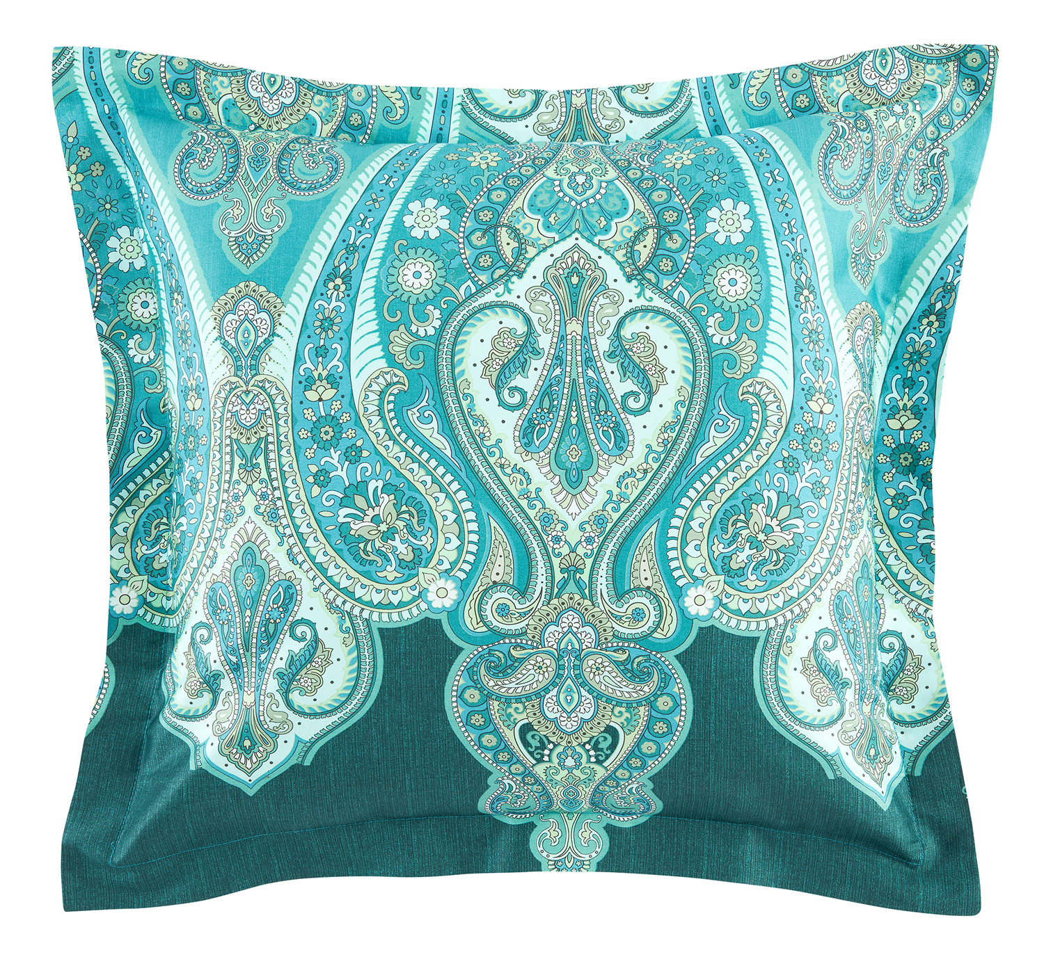 Bassetti Satin Kissenhülle zu BW RAGUSA | V1 Tannengrün