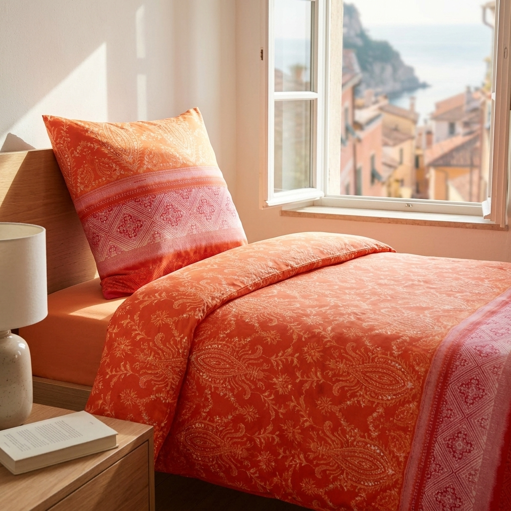 Bassetti Satin Bettwäsche FARAGLIONI | O1 Orange