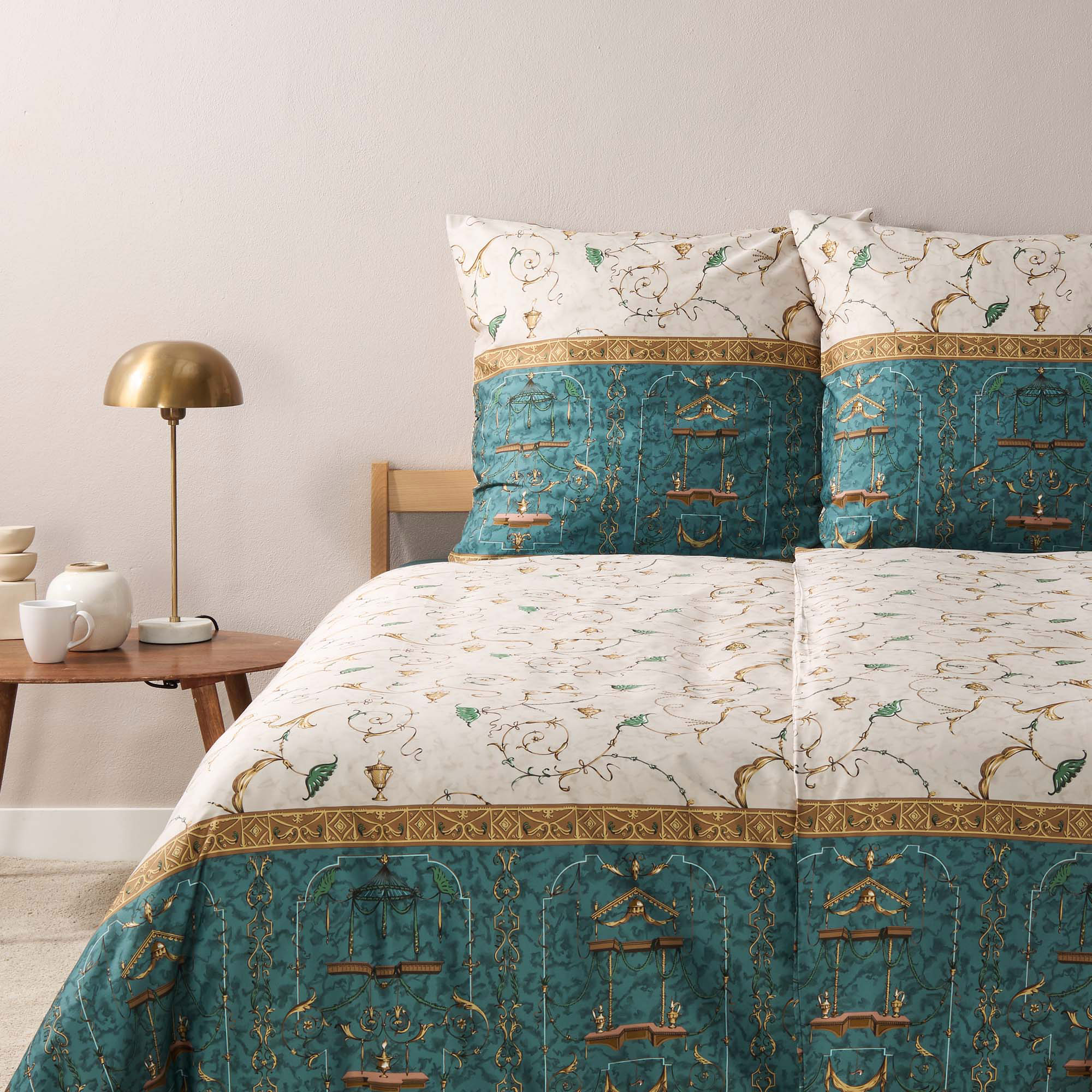 Bassetti Satin Bettwäsche OPLONTIS | V2 Grün