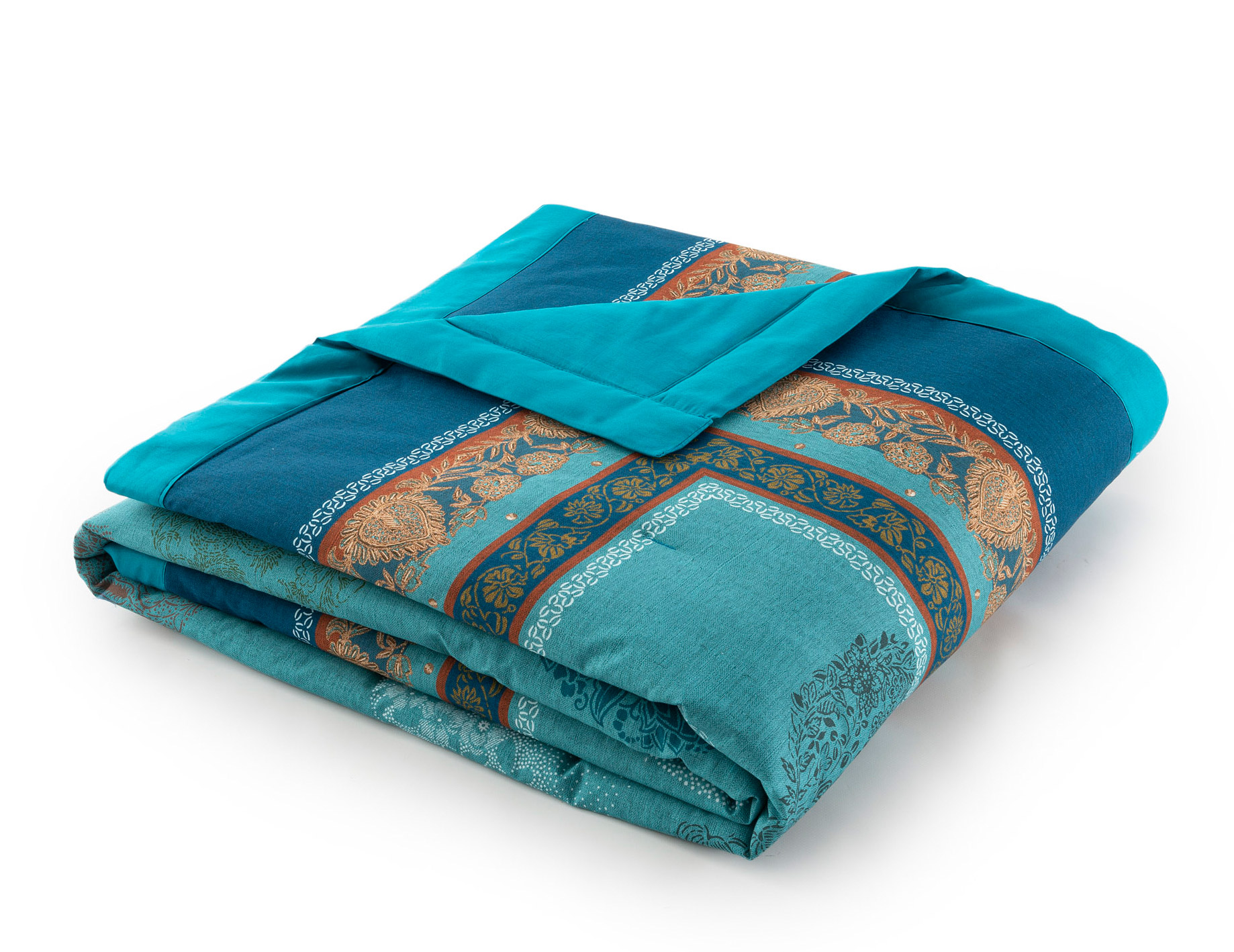 Bassetti Plaid FLORENCE | T1 Türkis 135 x 190