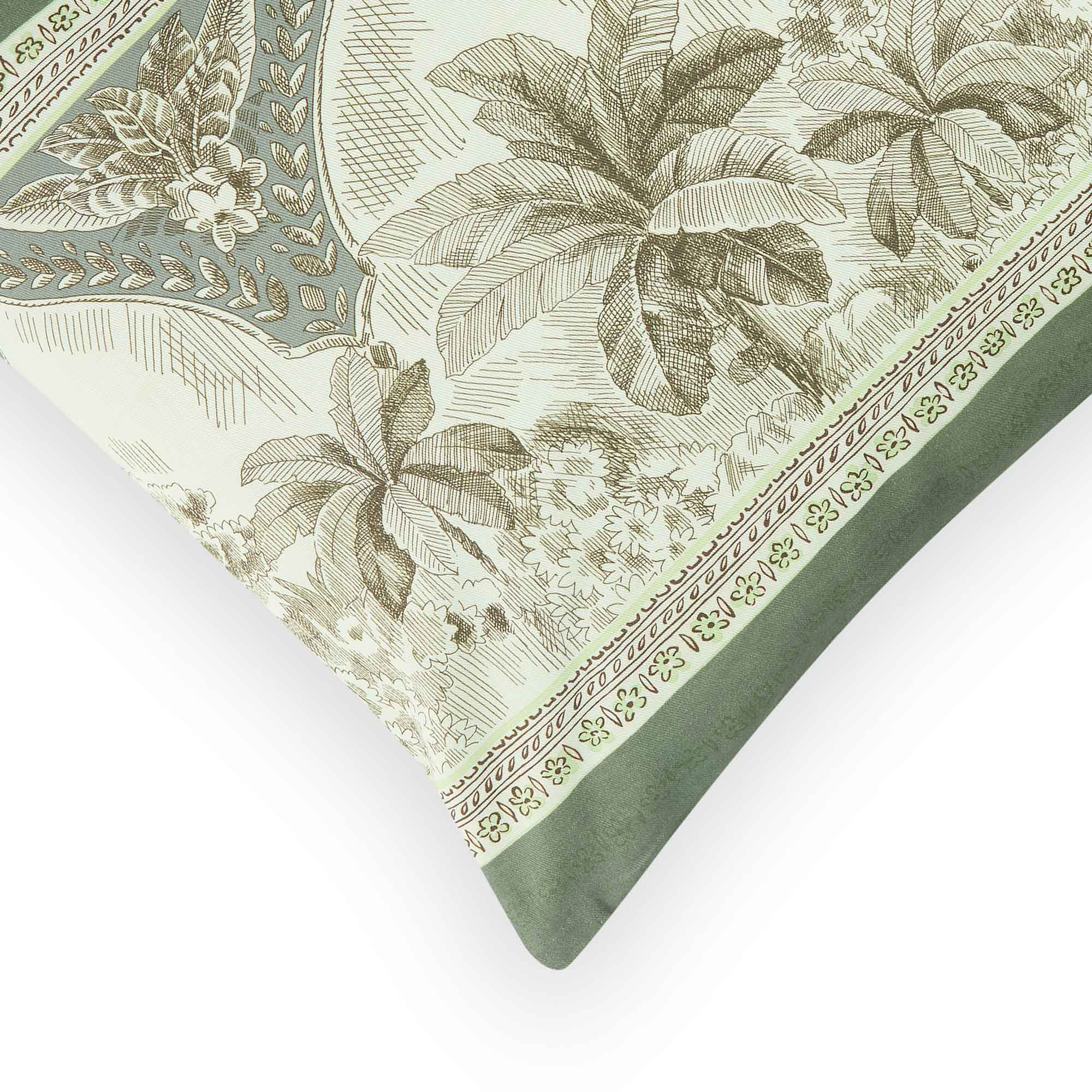 Bassetti Kissenhülle Twill BOBOLI | V1 Verde 40 x 40