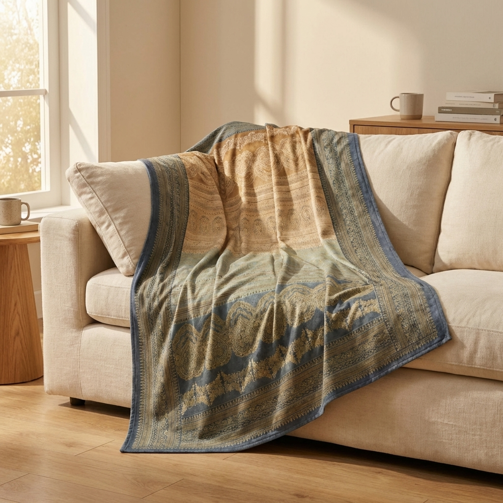 Bassetti Plaid BRUNELLESCHI | 7-G6 Grau 135 x 190