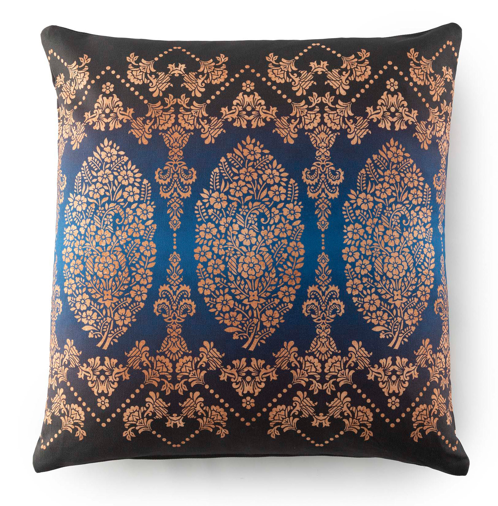 Bassetti Kissenhülle Twill GOLD DECOR | B1 Blau 50 x 50