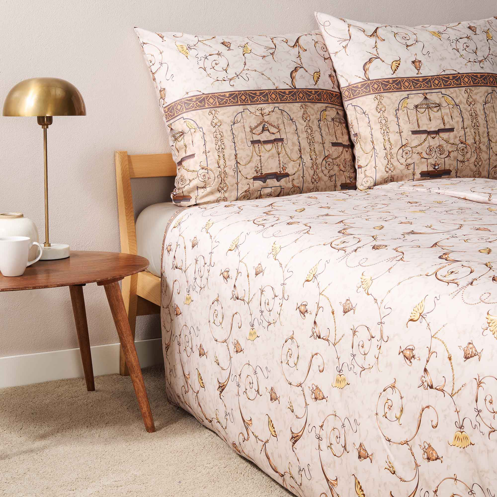 Bassetti Satin Bettwäsche OPLONTIS | 4M Beige