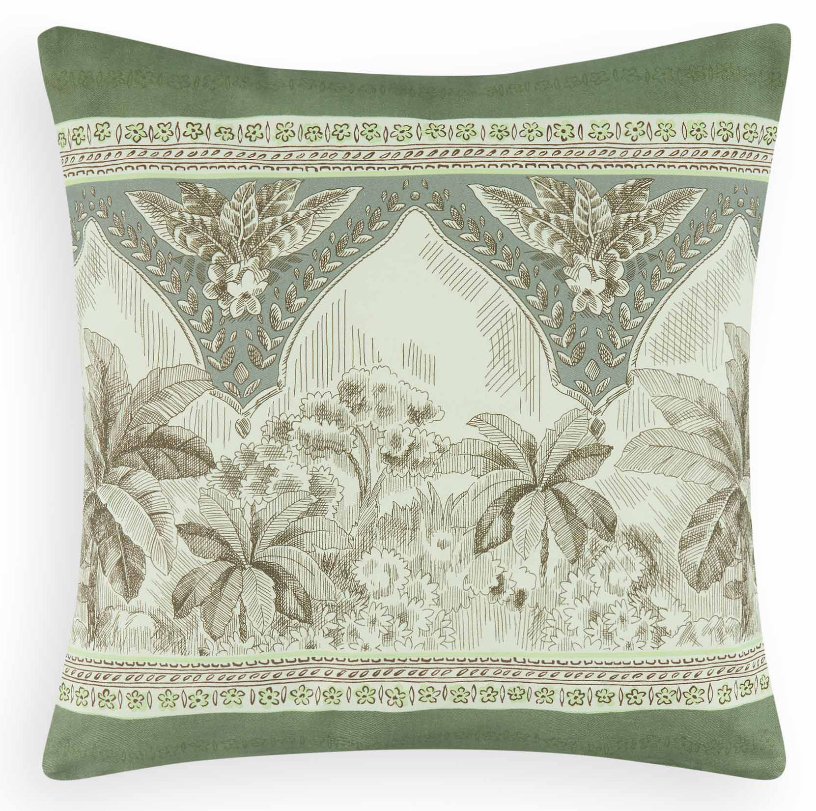 Bassetti Kissenhülle Twill BOBOLI | V1 Verde 40 x 40