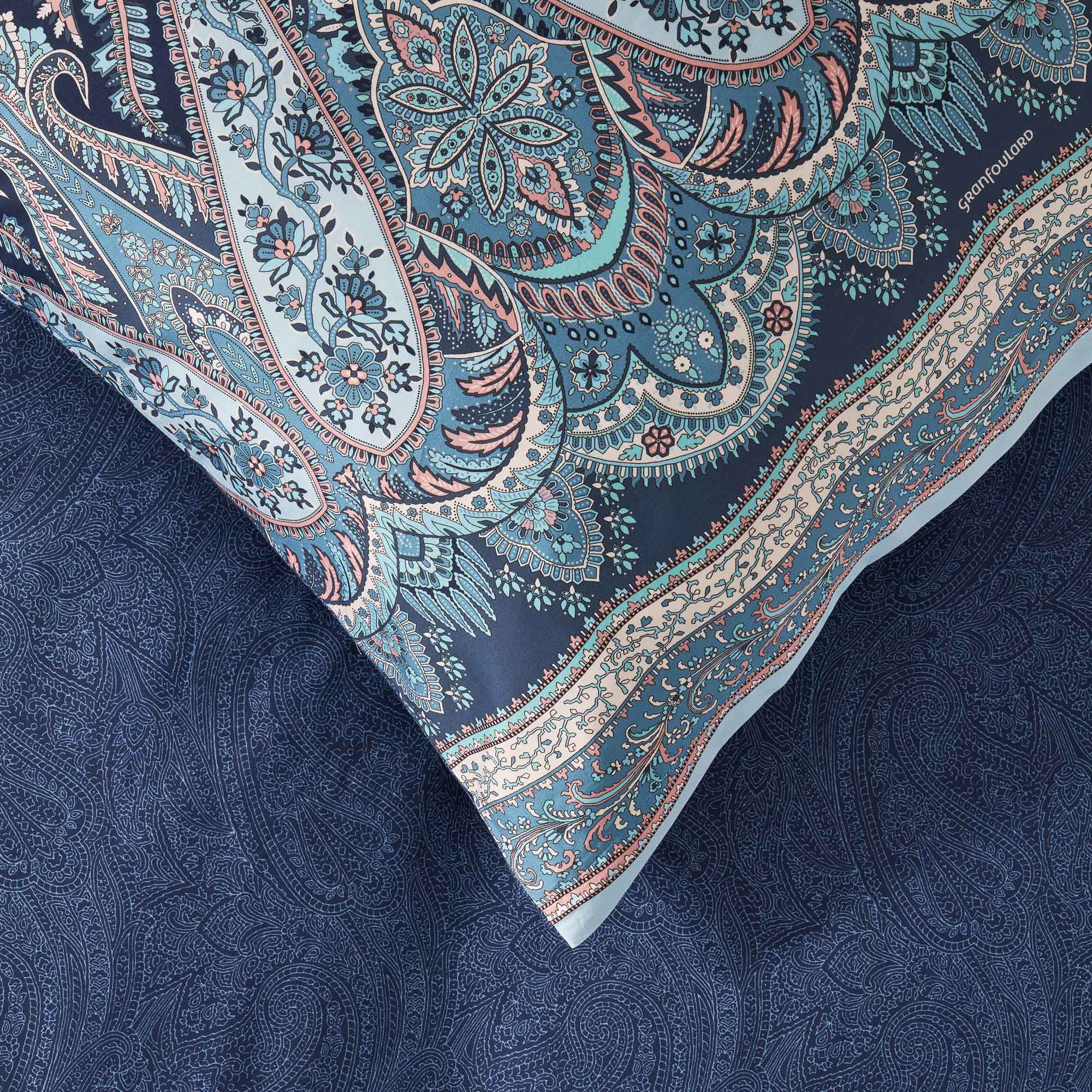 Bassetti Satin Bettwäsche SABBIONETA | B3 Blau