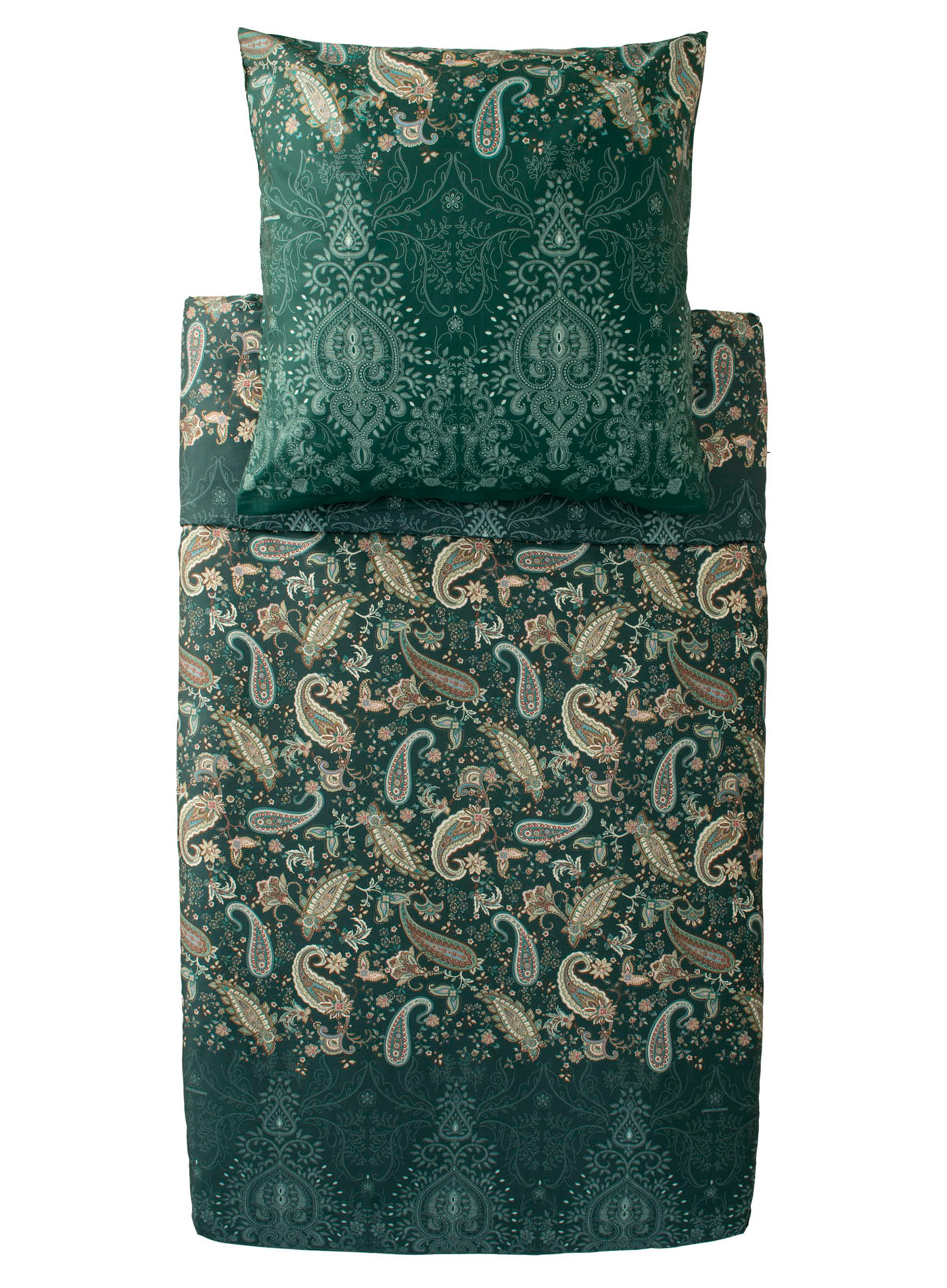 Bassetti Satin Bettwäsche MONNALISA | V1 Grün AT Bassetti Satin Bettwäsche MONNALISA | V1 Grün AT