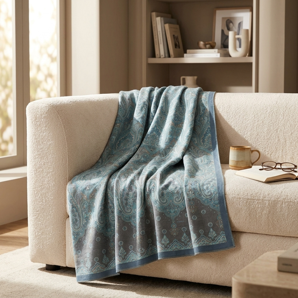 Bassetti Plaid ISOLABELLA | C1 Azzurro