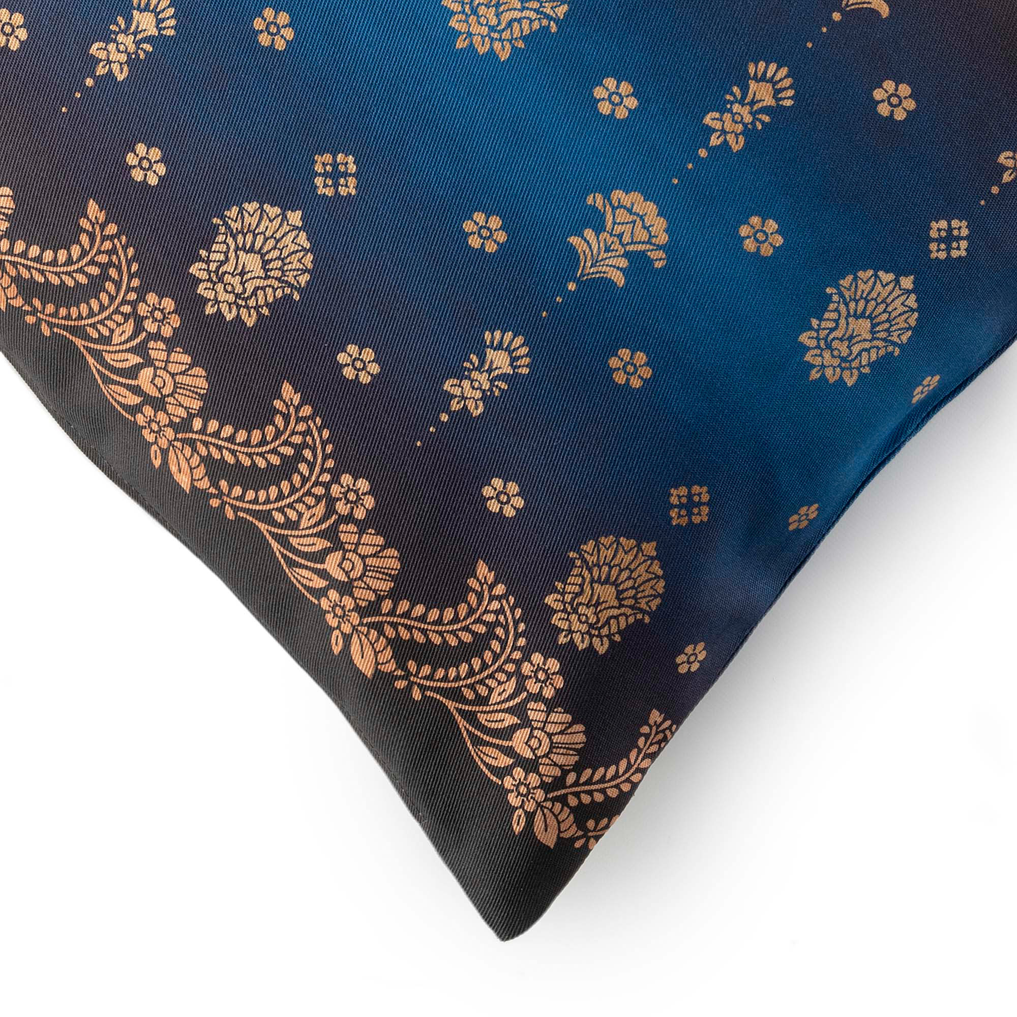 Bassetti Kissenhülle Twill GOLD DECOR | B1 Blau 40 x 40