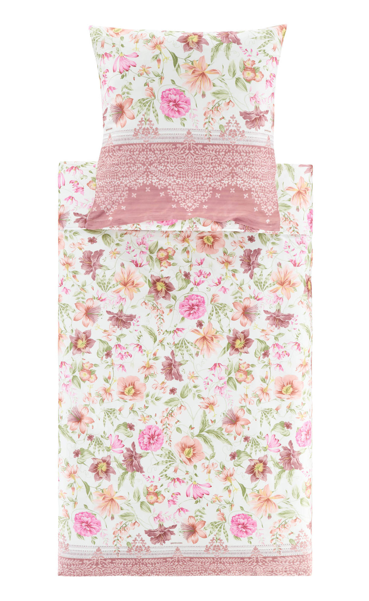 Bassetti Satin Bettwäsche CASABLANCA | P1 Rosa Bassetti Satin Bettwäsche CASABLANCA | P1 Rosa