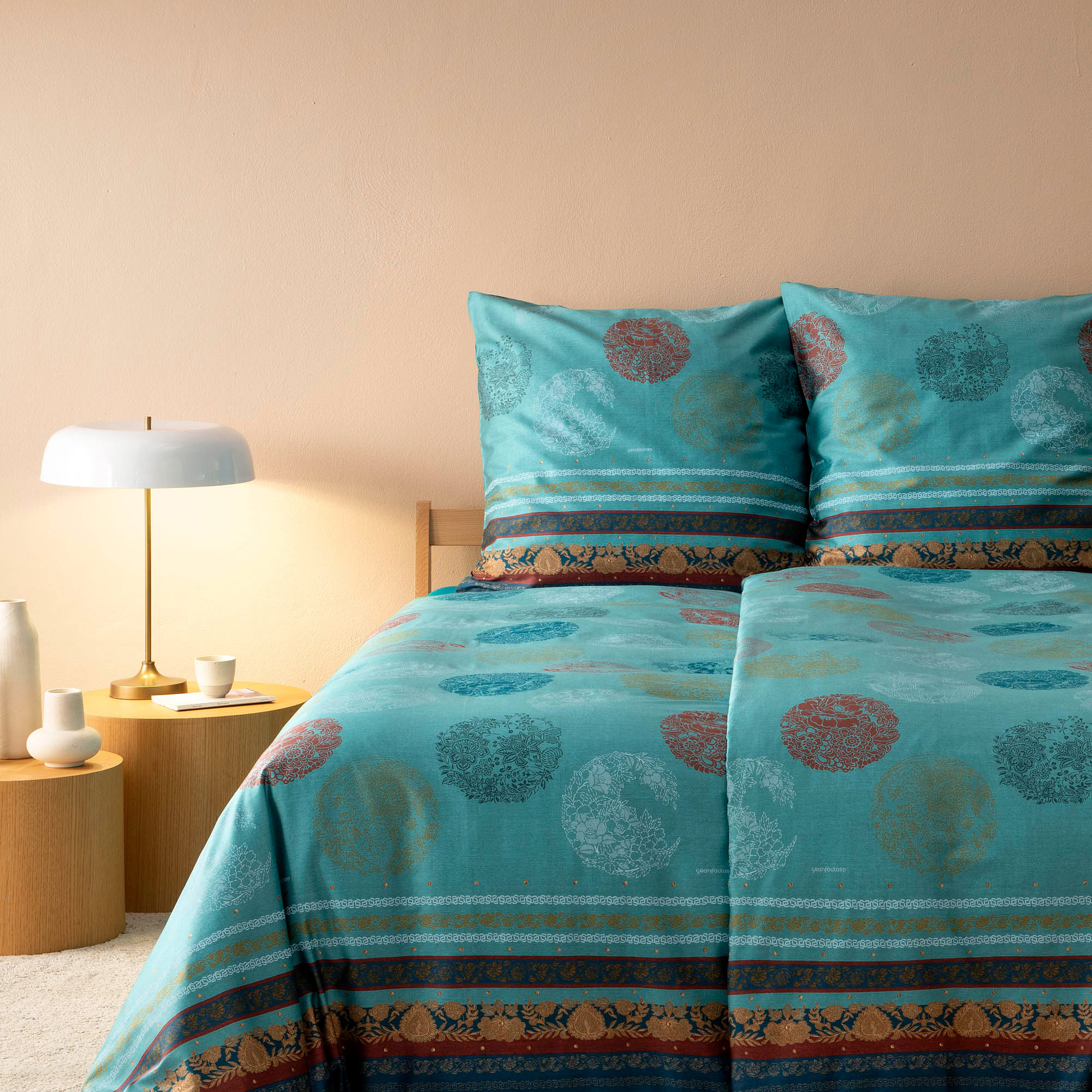 Bassetti Satin Bettwäsche FLORENCE | T1 Türkis AT