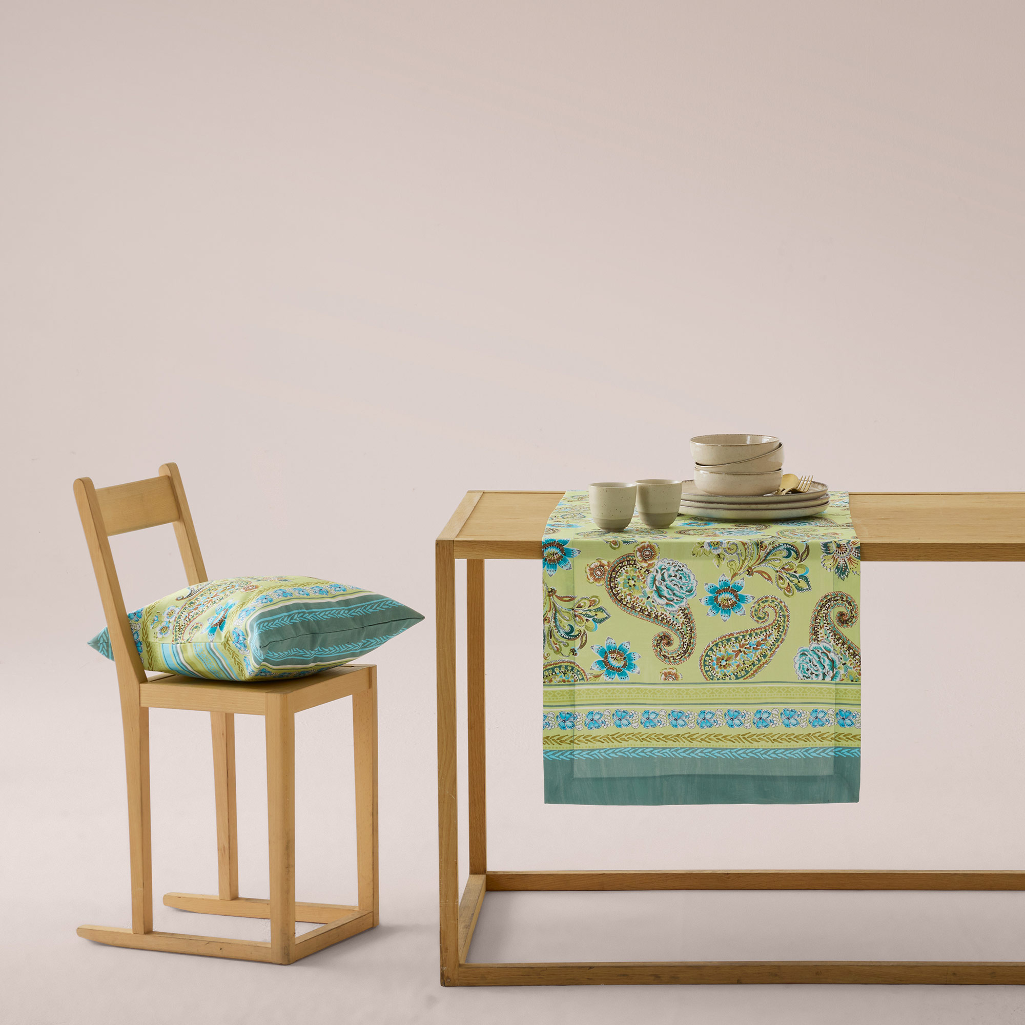 Bassetti Tischdecke Twill RAPALLO | V1 Limettengrün