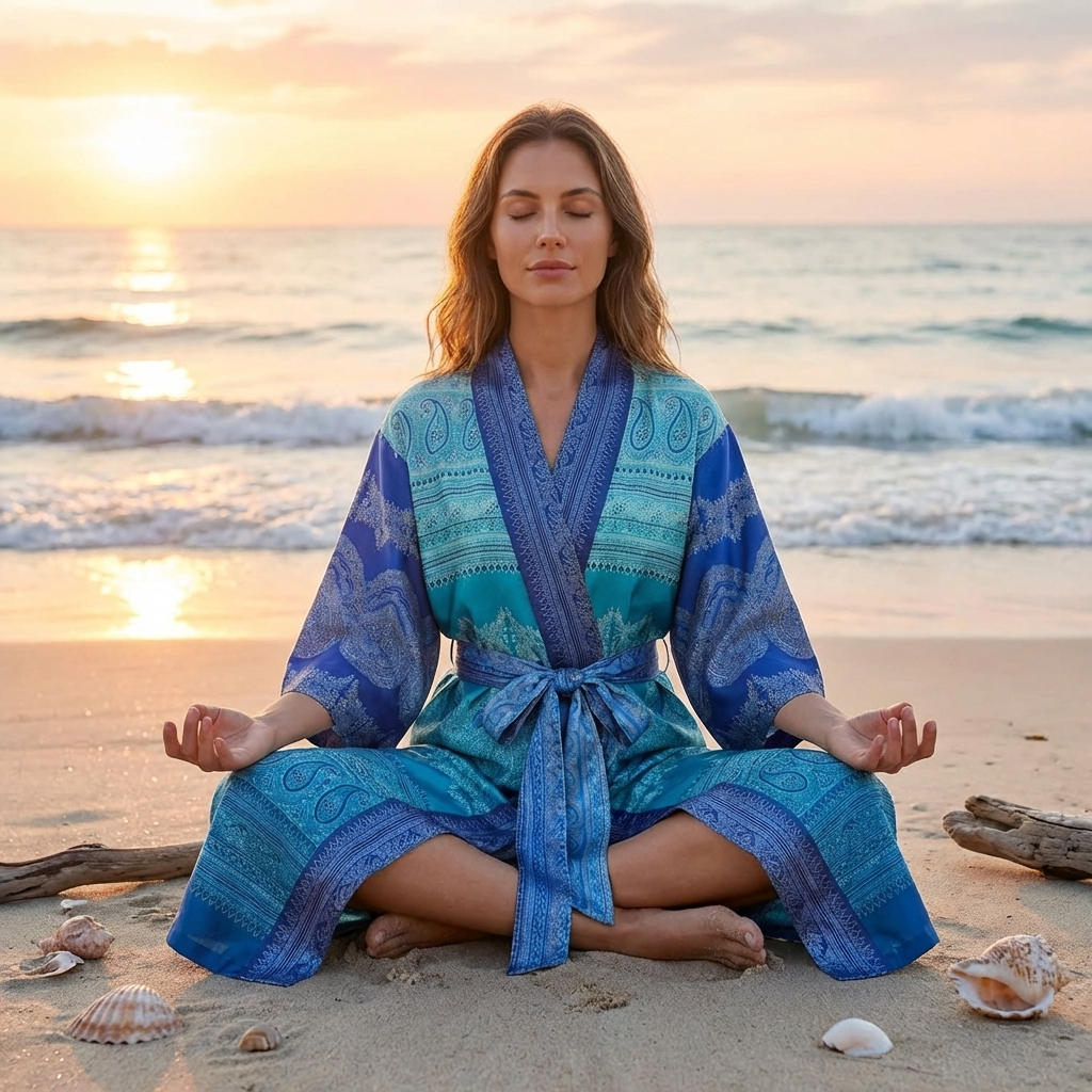 Bassetti Kimono BRUNELLESCHI | V2 Türkis