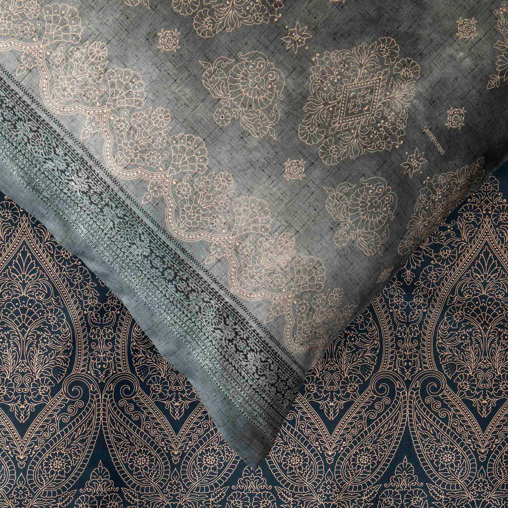 Bassetti Satin Bettwäsche KERALA | G1 Grau